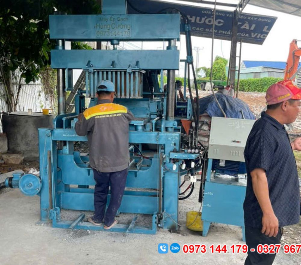 Máy ép gạch Block tại Cần Thơ