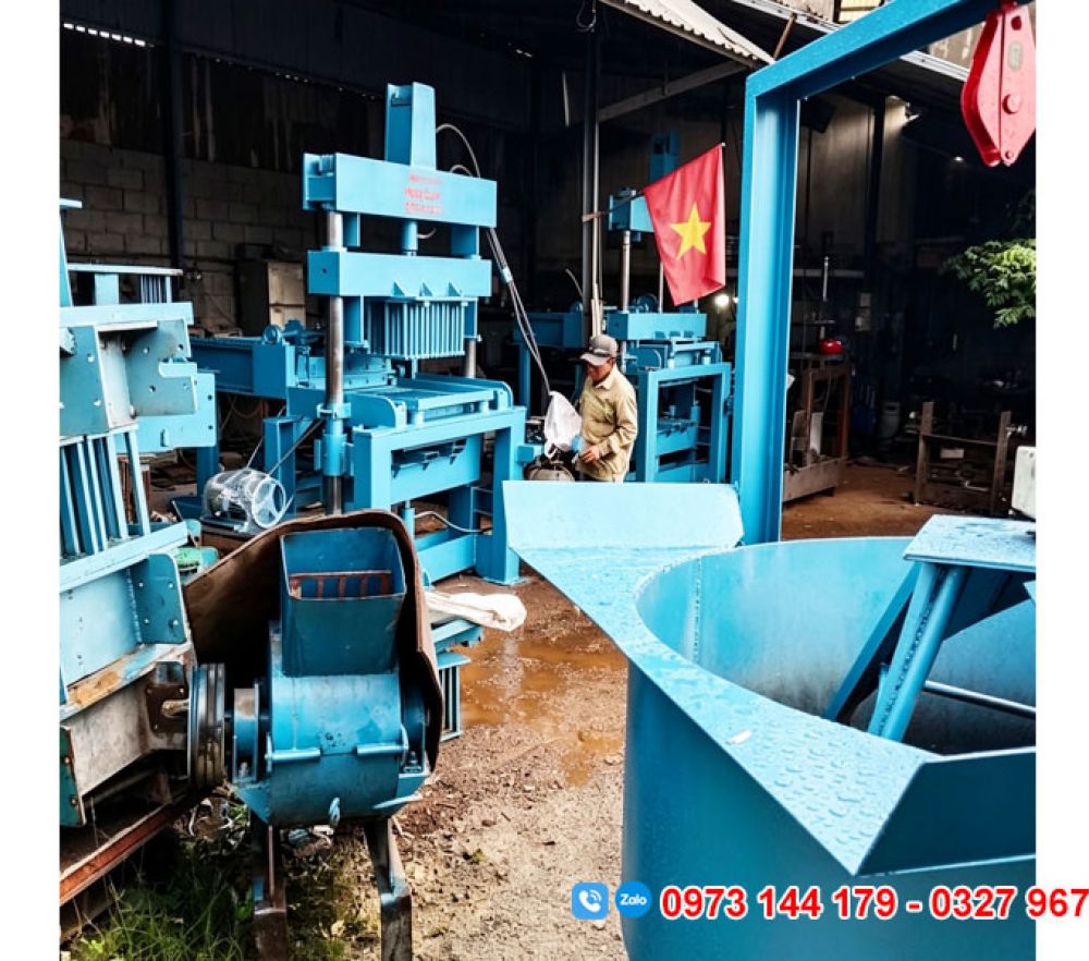 Máy ép gạch Block tại Thành phố Đồng Nai Máy ép gạch Block tại Thành phố Đồng Nai