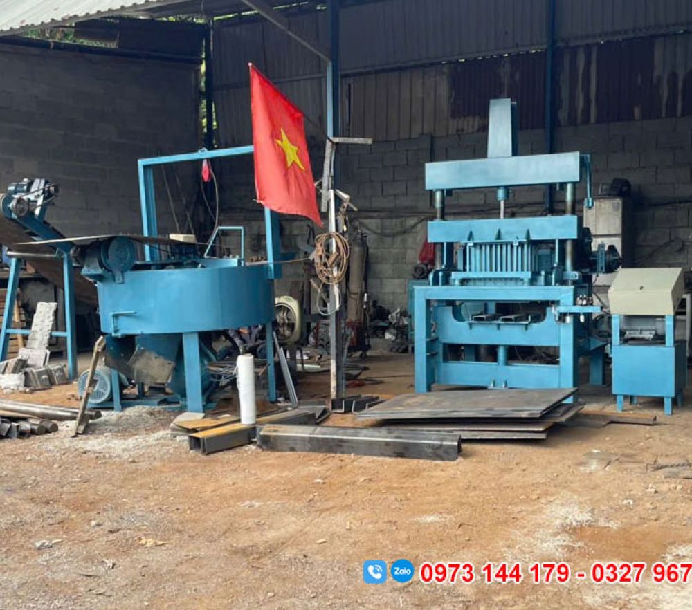 Máy ép gạch Block tại Đồng Nai