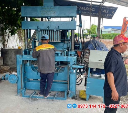 Máy ép gạch Block tại Cần Thơ Máy ép gạch Block tại Cần Thơ