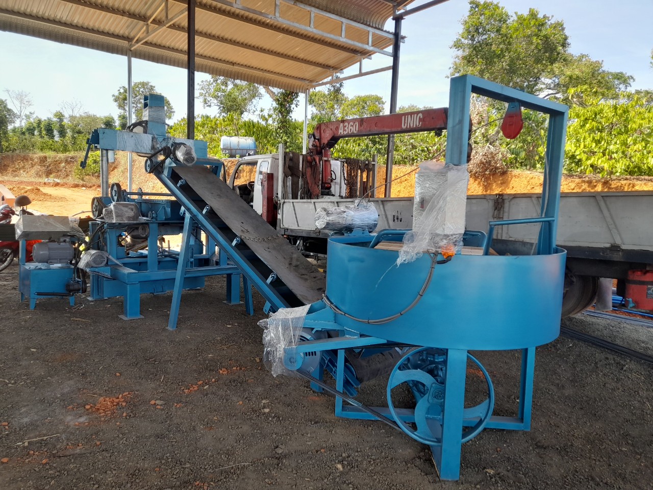MÁY ÉP GẠCH BLOCK HÙNG CƯỜNG