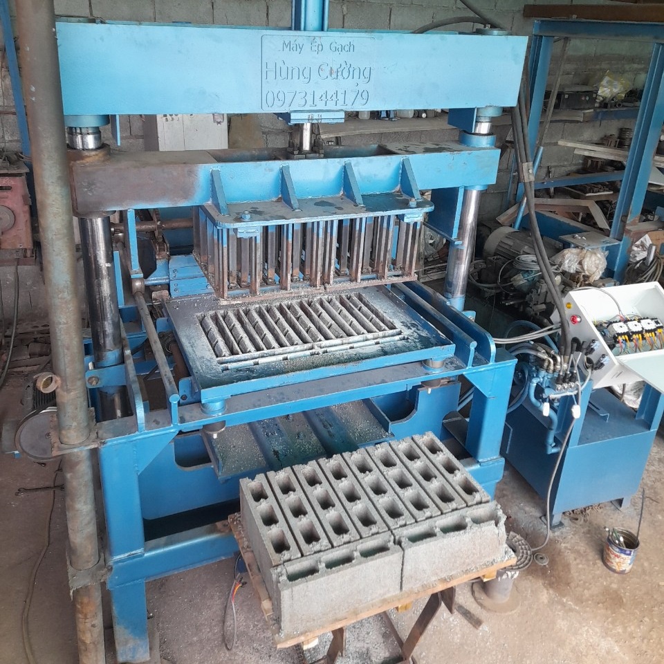 MÁY ÉP GẠCH BLOCK HÙNG CƯỜNG