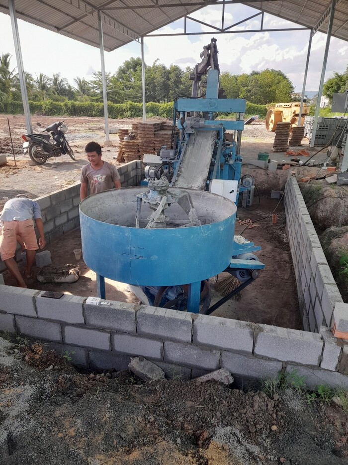 máy ép gạch block thủ công