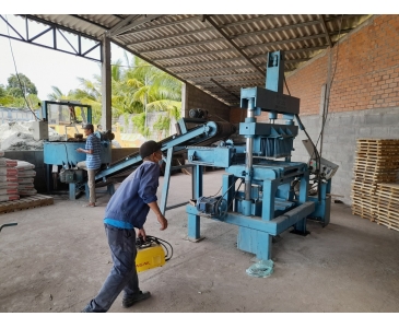 Máy ép gạch không nung - Máy ép gạch block | Máy ép gạch Hùng Cường Biên Hòa Đồng Nai